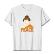 Buddha Stones Close Eyes Peace Buddha Tee T-shirt