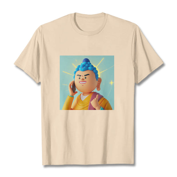 Buddha Stones Funny Cartoon Buddha Tee T-shirt