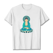 Buddha Stones Lotus Meditation Buddha Tee T-shirt