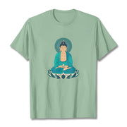 Buddha Stones Lotus Meditation Buddha Tee T-shirt