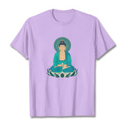 Buddha Stones Lotus Meditation Buddha Tee T-shirt