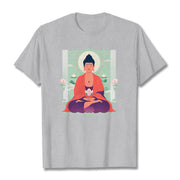 Buddha Stones Lotus Meditation Buddha Tee T-shirt