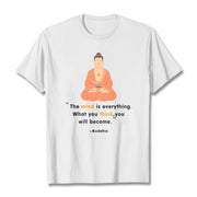 Buddha Stones The Mind Is Everything Meditation Buddha Tee T-shirt