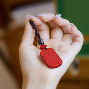 FREE Today: Keep Away Evil Spirits Natural Cinnabar Heart Sutra Key Chain