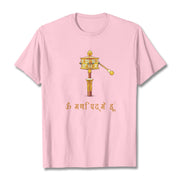 Buddha Stones Sanskrit OM NAMAH SHIVAYA Prayer Wheel Tee T-shirt