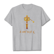 Buddha Stones Sanskrit OM NAMAH SHIVAYA Prayer Wheel Tee T-shirt