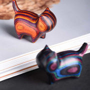 FREE Today: Healing And Love Mini Cat Kitten Colorful Wooden Cute Pet Decoration