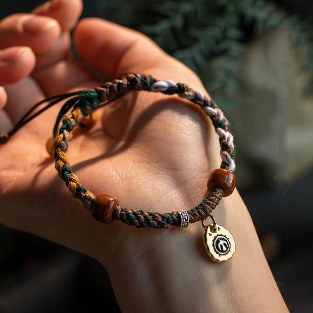 Buddha Stones "Cheers to Harmony and Blessings" Tibetan Rope Bracelet Includes Gift Message Card - image 13