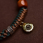 Buddha Stones "Cheers to Harmony and Blessings" Tibetan Rope Bracelet Includes Gift Message Card - image 16