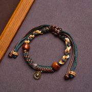 Buddha Stones "Cheers to Harmony and Blessings" Tibetan Rope Bracelet Includes Gift Message Card - image 12