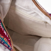 Buddha Stones Colored Geometric Stripes Pattern Cotton Crossbody Bag Shoulder Bag Crossbody Bag&Shoulder Bag BS 6