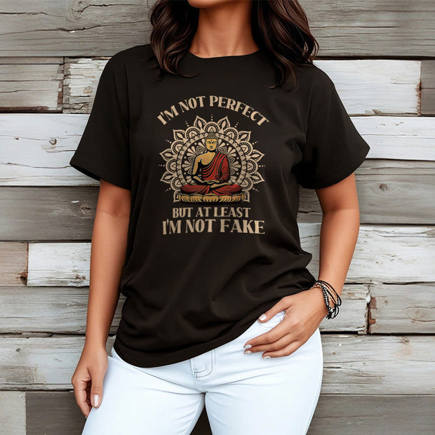 Buddha Stones I'm Not Perfect Tee T-shirt