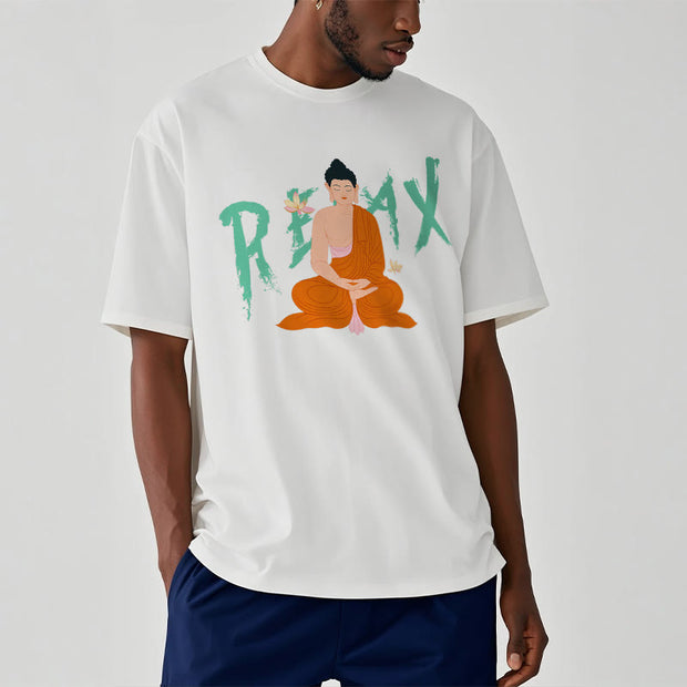 Buddha Stones RELAX Lotus Buddha Tee T-shirt