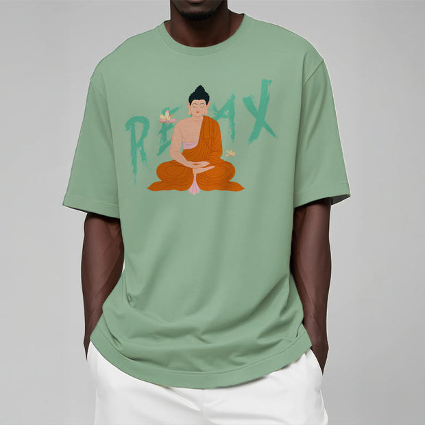 Buddha Stones RELAX Lotus Buddha Tee T-shirt