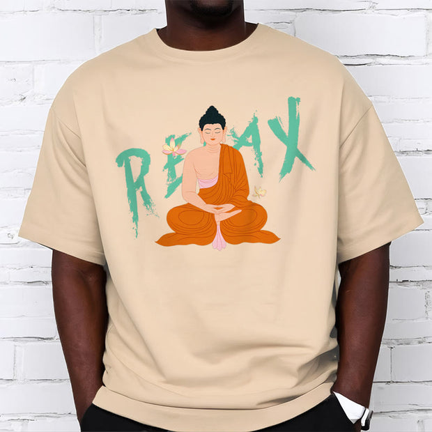 Buddha Stones RELAX Lotus Buddha Tee T-shirt