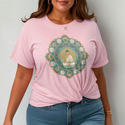 Buddha Stones Mandala Flower Buddha Tee T-shirt