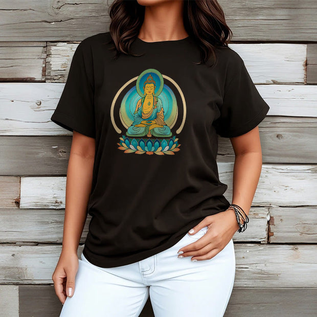 Buddha Stones Lotus Buddha Tee T-shirt