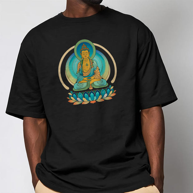 Buddha Stones Lotus Buddha Tee T-shirt