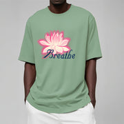 Buddha Stones BREATHE Lotus Flower Tee T-shirt