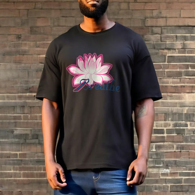 Buddha Stones BREATHE Lotus Flower Tee T-shirt