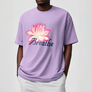 Buddha Stones BREATHE Lotus Flower Tee T-shirt