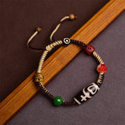 FREE Today: Powerful Amulet Handmade Tibetan Dzi Bead Braided Rope Bracelet