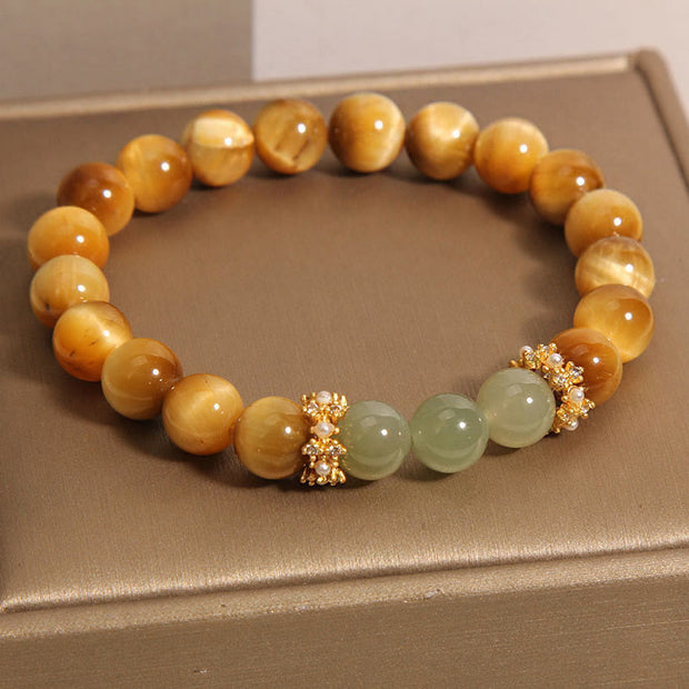 Buddha Stones Tiger Eye Jade Courage Bracelet Bracelet BS 2