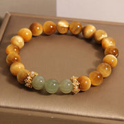 Buddha Stones Tiger Eye Jade Courage Bracelet Bracelet BS 1