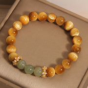 Buddha Stones Tiger Eye Jade Courage Bracelet Bracelet BS 3