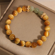 Buddha Stones Tiger Eye Jade Courage Bracelet Bracelet BS 5