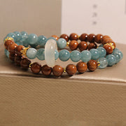 Buddha Stones Kuka Seed Jade Wealth Luck Bracelet