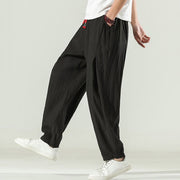 Buddha Stones Cotton Men's Drawstring Harem Pants With Pockets - image 21