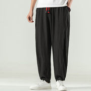 Buddha Stones Cotton Men's Drawstring Harem Pants With Pockets - image 17