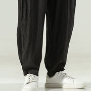 Buddha Stones Cotton Men's Drawstring Harem Pants With Pockets - image 26