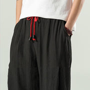 Buddha Stones Cotton Men's Drawstring Harem Pants With Pockets - image 24