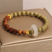 Buddha Stones Natural Alashan Agate Kuka Seed Encourage Bracelet Bracelet BS 4