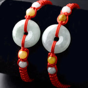 Buddha Stones Jade Luck Red String Bracelet