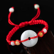 Buddha Stones Jade Luck Red String Bracelet