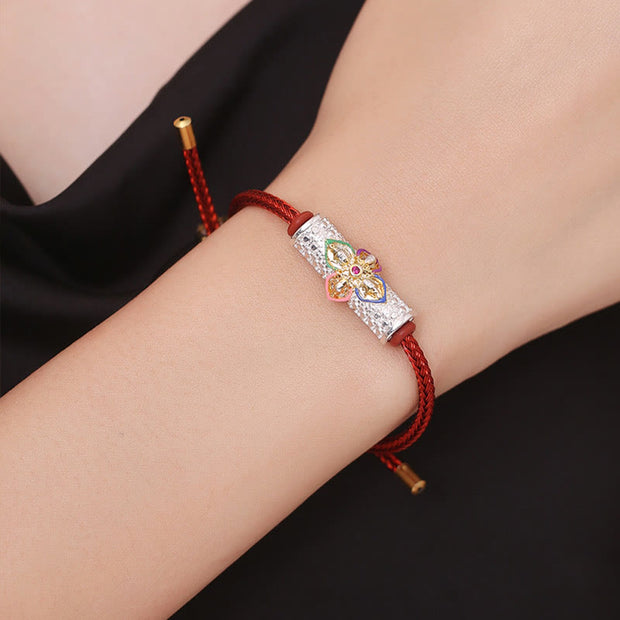 Buddha Stones Copper Luck Red String Bracelet