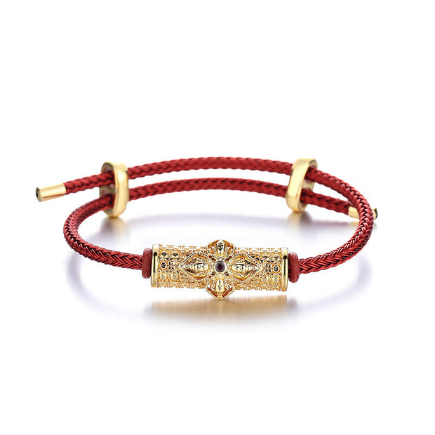 Buddha Stones Copper Luck Red String Bracelet