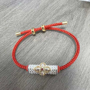 Buddha Stones Copper Luck Red String Bracelet