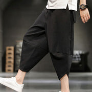 Buddha Stones Summer Solid Men's Cropped Pants With Pockets - image 30