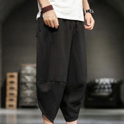 Buddha Stones Summer Solid Men's Cropped Pants With Pockets - image 24