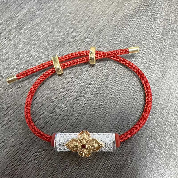 Buddha Stones Copper Luck Red String Bracelet