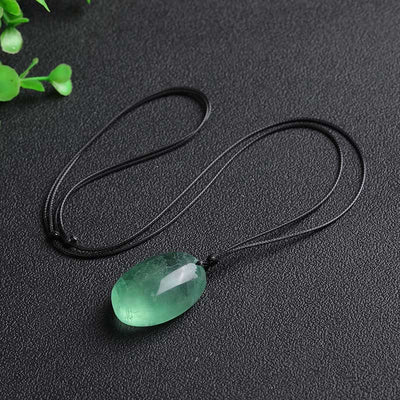 Buddha Stones Green Fluorite Power Necklace Pendant Necklaces & Pendants BS Green Fluorite