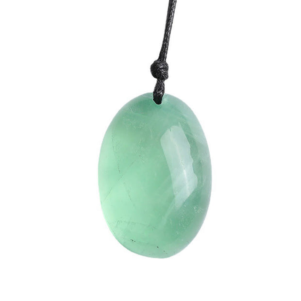 Buddha Stones Green Chalcedony Strength Necklace Pendant