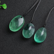 Buddha Stones Green Fluorite Power Necklace Pendant