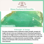 Buddha Stones Green Chalcedony Strength Necklace Pendant