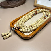 Buddha Stones 108 Mala Beads Bodhi Seed Dzi Bead Keep Away Evil Spirits Bracelet Mala Bracelet BS 1