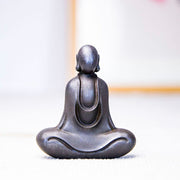 Buddha Stones Tibetan Buddha Iron Powder Rust Cast Resin Statue Desk Decoration Decorations BS 26